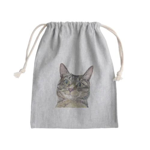 煽り猫③ Mini Drawstring Bag