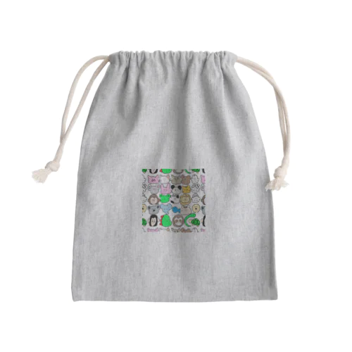 わしらあにまる Mini Drawstring Bag