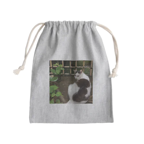 振り返り美猫図 Mini Drawstring Bag