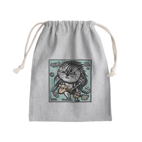 猫仙人のロックンロール🎶 Mini Drawstring Bag