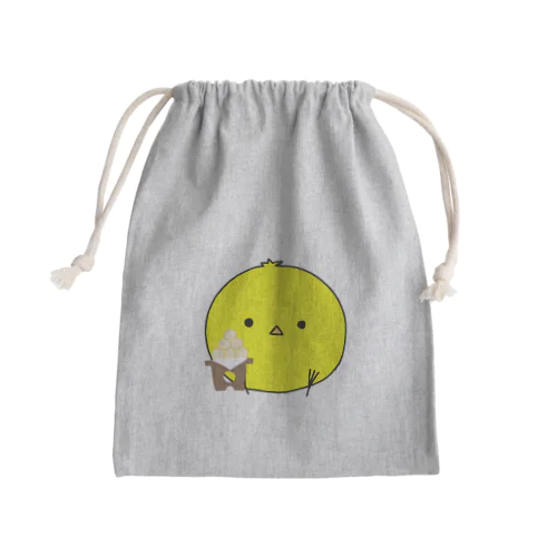 お月見ピッピ🐥⸒⸒ Mini Drawstring Bag