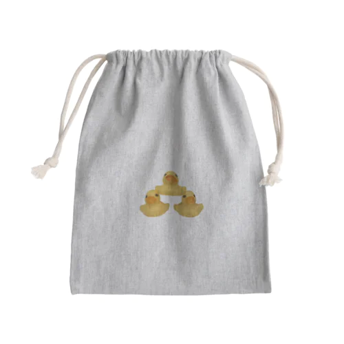ピラミッドヒヨコ Mini Drawstring Bag
