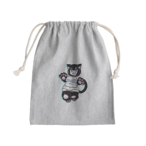 猫井鈴子（ねこいすずこ） Mini Drawstring Bag