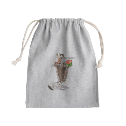 MOMOパフェ Mini Drawstring Bag