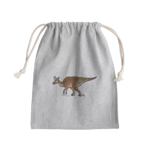 ランベオサウルス・ランベイ（白亜紀の牛たち より） Mini Drawstring Bag