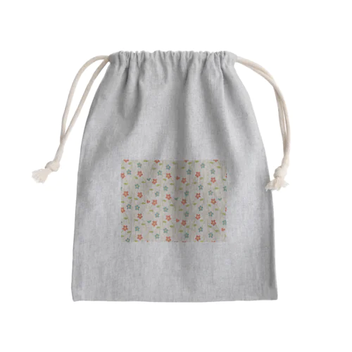 花柄23 Mini Drawstring Bag