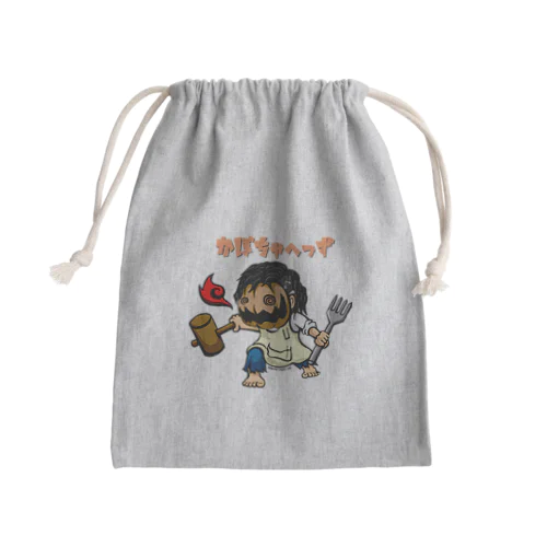 かぼちゃへっず01 Mini Drawstring Bag