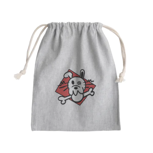 ROCKなうさぎさん Mini Drawstring Bag