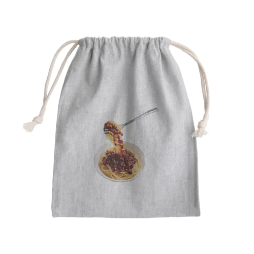 ミートソース Mini Drawstring Bag