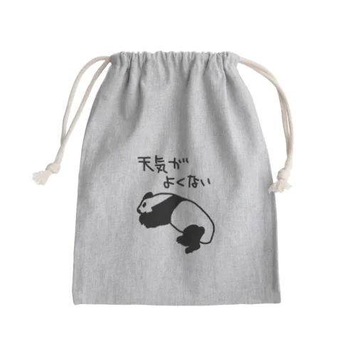 天気がね【パンダ】 Mini Drawstring Bag