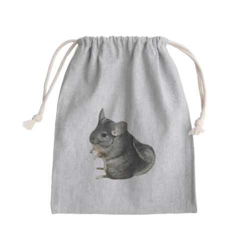 チンチラが好きな人の為のアイテム Mini Drawstring Bag