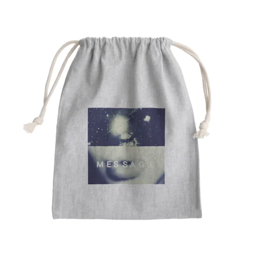 message Mini Drawstring Bag