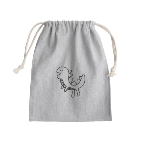 つまさき立ちてぃらのくん Mini Drawstring Bag