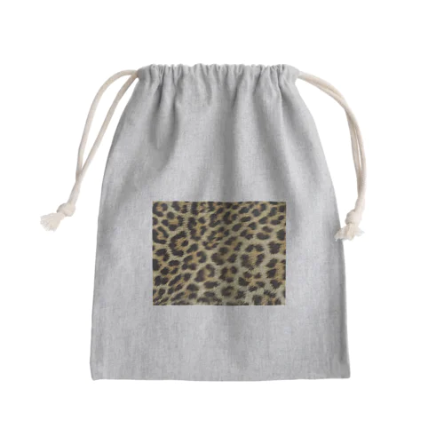 ヒョウ柄　デザイン Mini Drawstring Bag