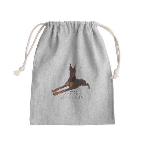 Shaka the Doberman  Mini Drawstring Bag