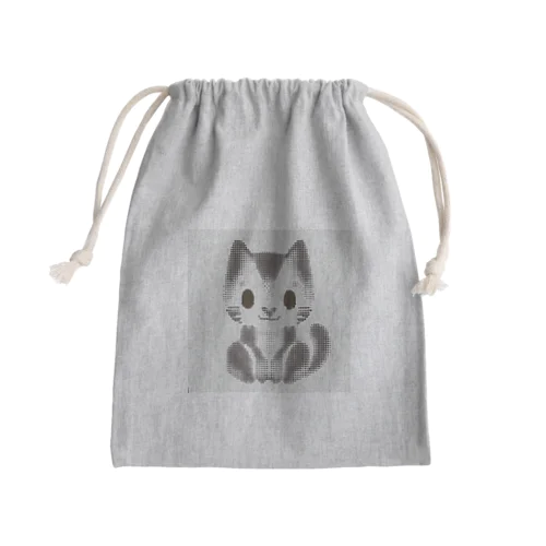 ドット絵猫ちゃん Mini Drawstring Bag