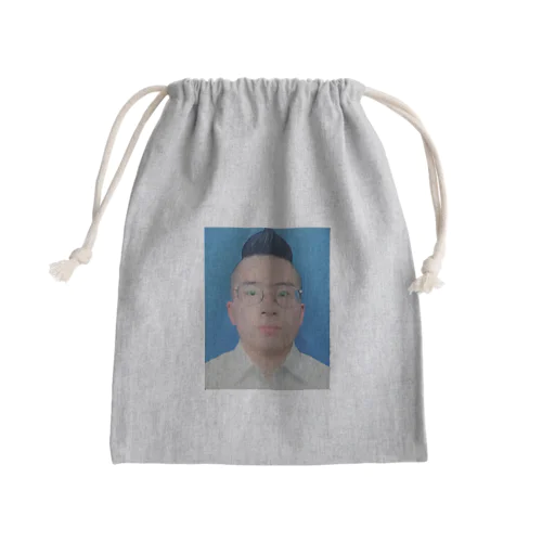 くそびん証明写真　モヒカン Mini Drawstring Bag