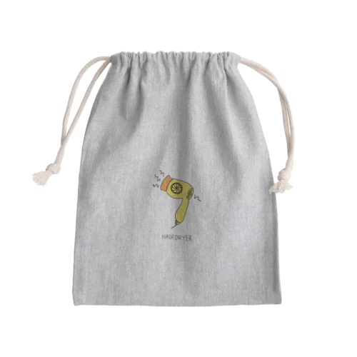 HAIR DRYER_透明 Mini Drawstring Bag