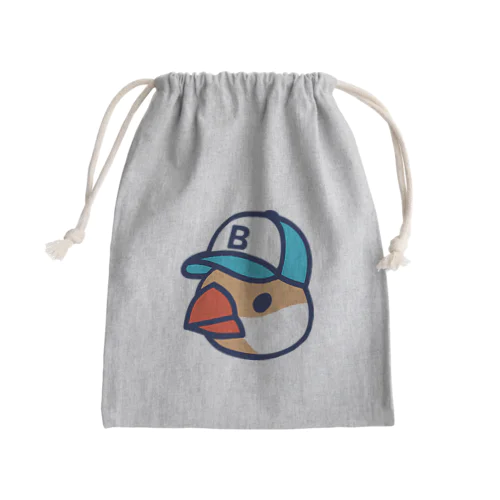 キャップの文鳥 Mini Drawstring Bag