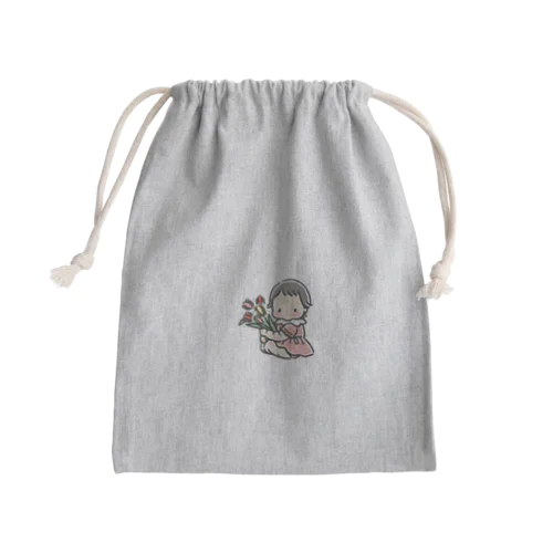 チューリップ Mini Drawstring Bag