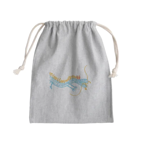 ブルーくん Mini Drawstring Bag