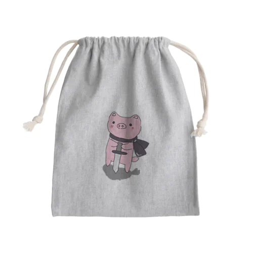 ブタ勇者 Mini Drawstring Bag