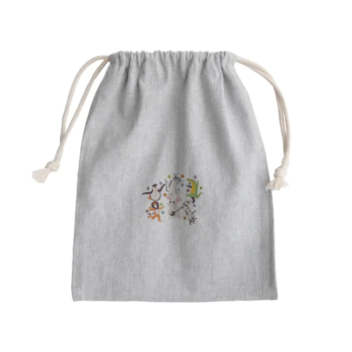 カチャーシーするアニマル Mini Drawstring Bag