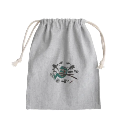 カエル剣士 Mini Drawstring Bag
