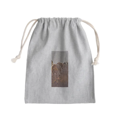 放牧中馬 Mini Drawstring Bag