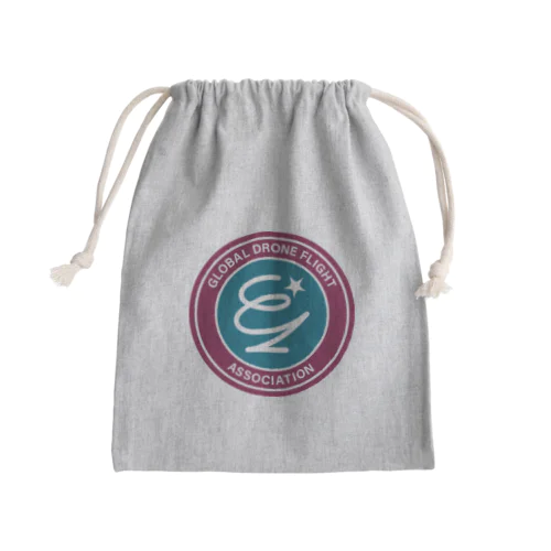 グローバルドローンフライト協会ロゴ Mini Drawstring Bag