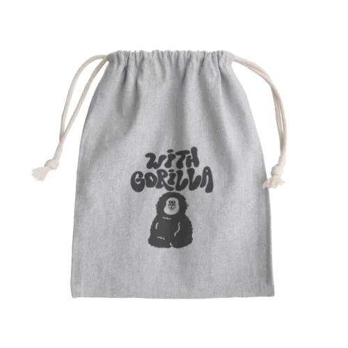 with  Gorilla (hippie logo) Mini Drawstring Bag