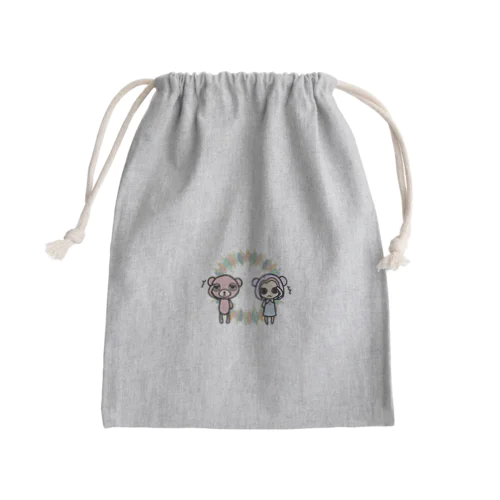 べあぐらじゃー Mini Drawstring Bag