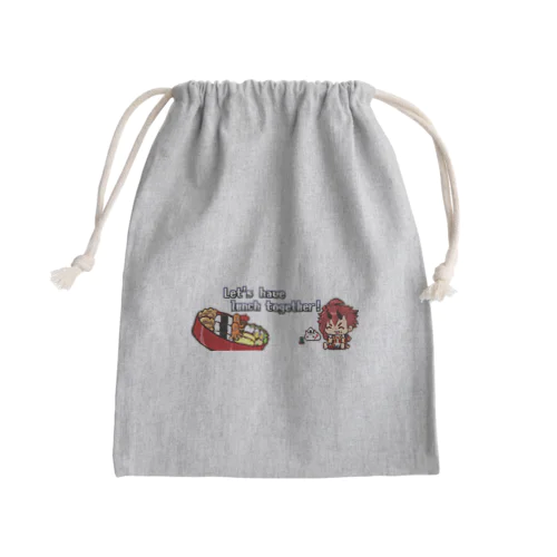 一緒にお出かけ！お弁当セット！ Mini Drawstring Bag