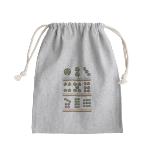 葵のピンズ ( 架空麻雀牌シリーズ) Mini Drawstring Bag