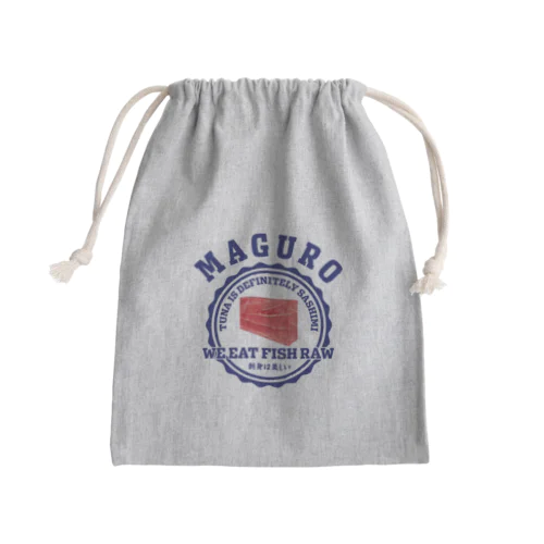 まぐろ（MARINE） Mini Drawstring Bag