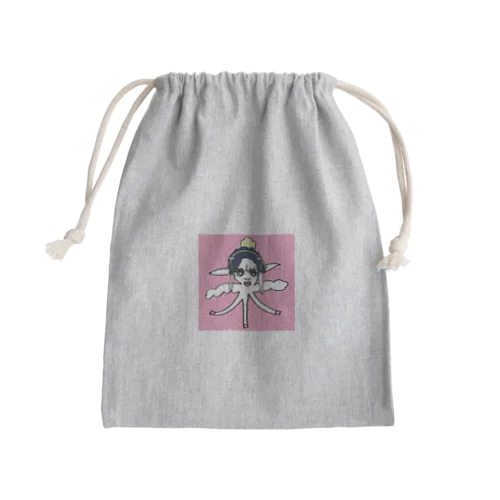 毛皮にくるまる？羊ちゃん Mini Drawstring Bag