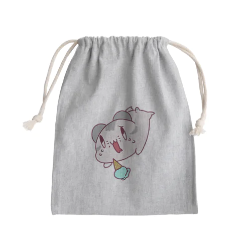 アイスを落として泣いているハムスター Mini Drawstring Bag