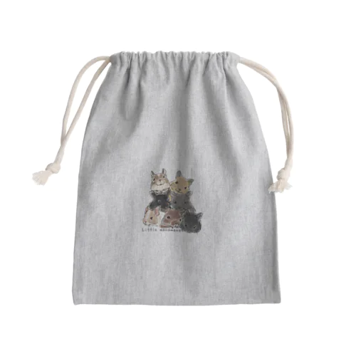 Little manamana 7colorデグー‘sアイテム Mini Drawstring Bag