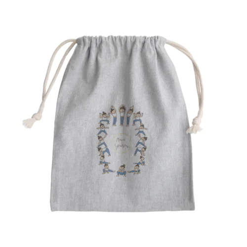 ゆるりヨガ　ムーンサルテーション Mini Drawstring Bag