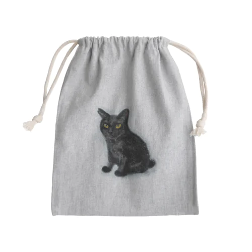 クロネコ おだんごしっぽ Mini Drawstring Bag