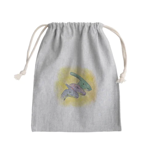 サウロロフスプロサウロロフスパラサウロロフス Mini Drawstring Bag