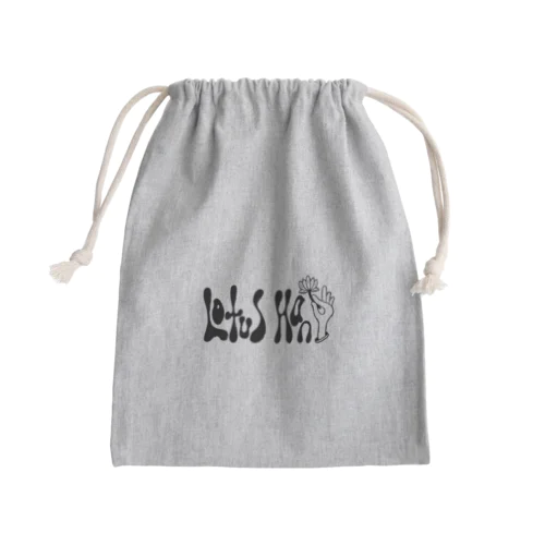 ロータス　ハンド　モノトーン Mini Drawstring Bag