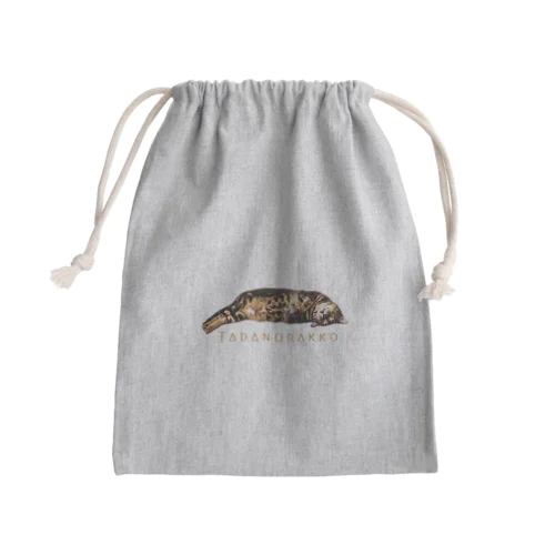 らっこのすまねこロゴ　そら Mini Drawstring Bag