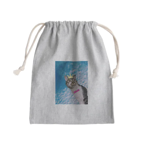 KinG ニャ〜道雲 Mini Drawstring Bag