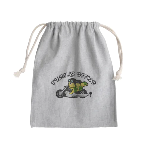 亀亀バイカー Mini Drawstring Bag