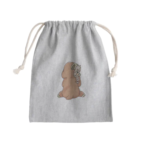 こっち向いてよなが Mini Drawstring Bag