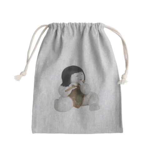 御所人形 笛吹き童子 Mini Drawstring Bag