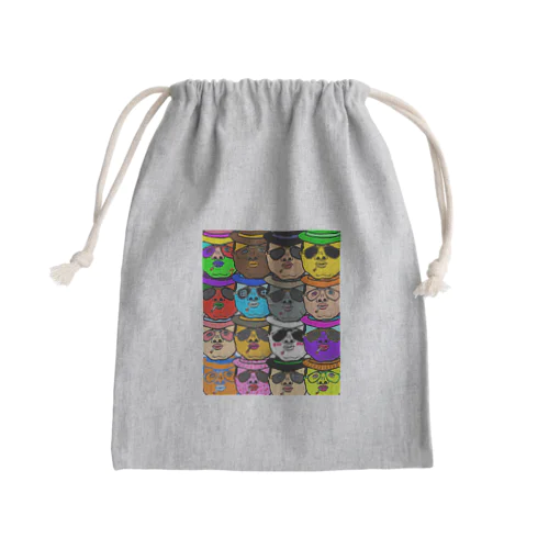 田中ことこおせち Mini Drawstring Bag