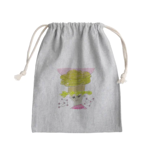 みぎからひだりへすどおり Mini Drawstring Bag