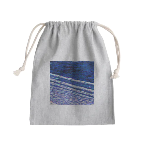 波打ち際（夜） Mini Drawstring Bag